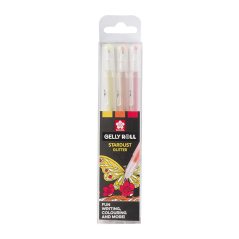 Sakura Gelly Roll Stardust sada 3 ks - Happy