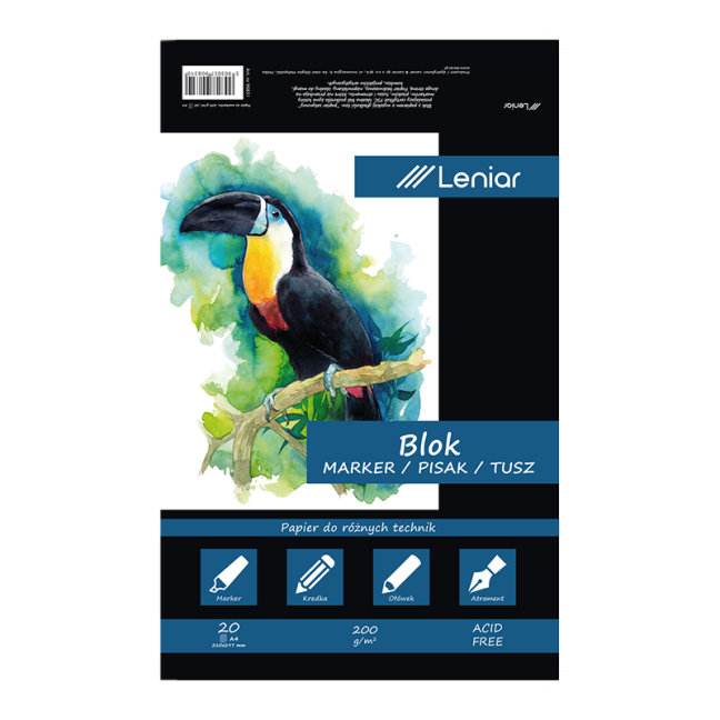 Blocco Leniar Mix Media - vari formati - LENIAR – formato del blocco: A4