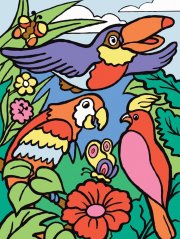 R&L Slikanje po brojevima za djecu – Birds