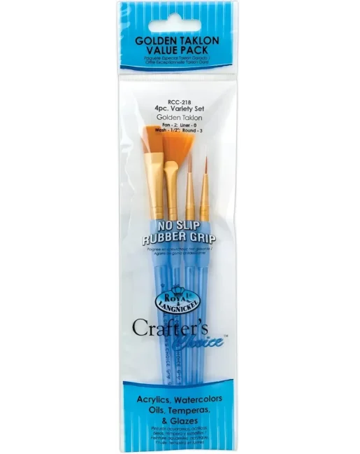 Set di pennelli sintetici Royal & Langnickel - 4 pezzi