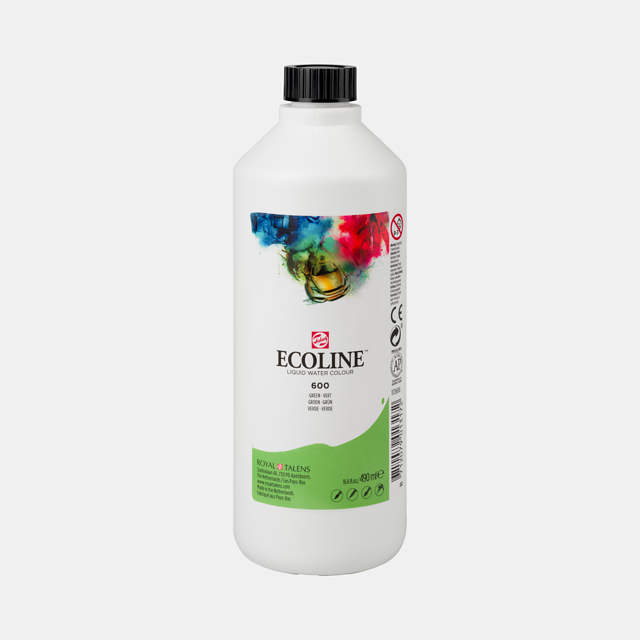 Akvarell tus Talens Ecoline  490ml - Válassza ki az Ecoline színt: 600 - Zelená