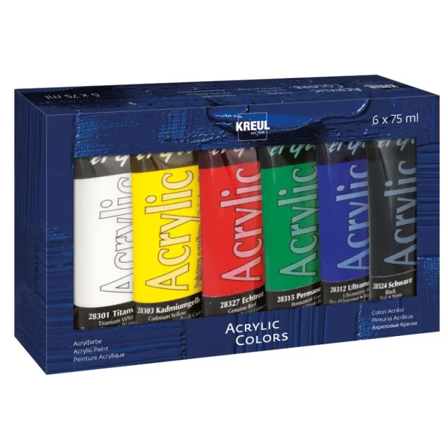 KREUL El Greco akrilfesték készlet - 6 x 75 ml