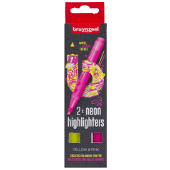 Bruynzeel popisovače 2ks - Žltá a ružová