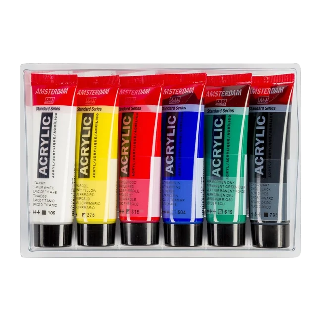 Amsterdam akril festékek - 6 x 20 ml készlet