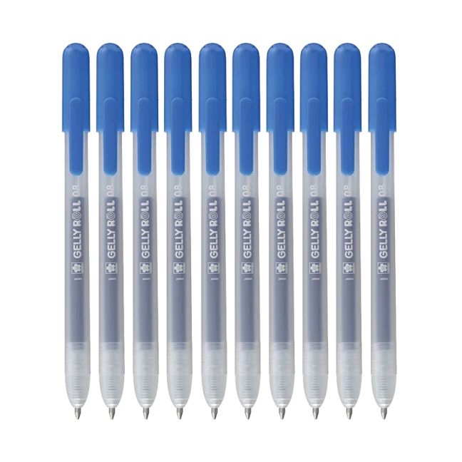 Gelly Roll Classic penne gel set 10 pz (9+1 gratis) – Blue