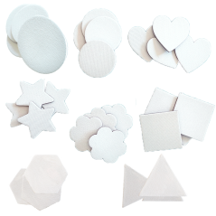 PHOENIX Plátěné magnetky k dotvoření 4 ks - různé tvary