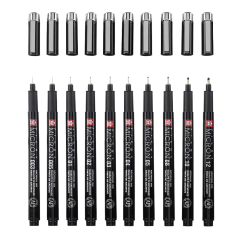 Sakura Pigma Micron Black Edition set od 10 kom + torbica gratis