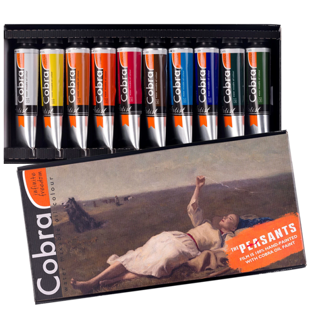 Cobra The Peasants set di colori a olio paesaggio 10 x 40 ml