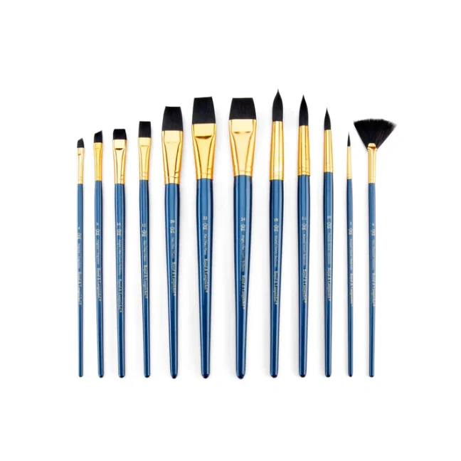 Pennelli con setole sintetiche mix - set da 12 pezzi - RSET-9301