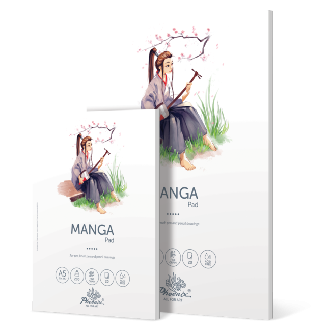 PHOENIX Manga blok 200 g - izberite velikost