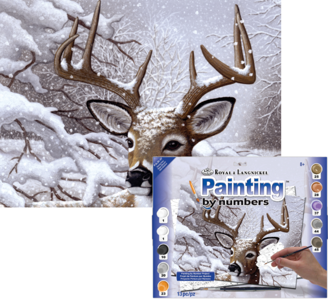 Számozott kifestő A3 formátumban - Táncoló hó