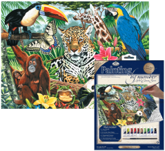 R&L Slikanje po brojevima na platnu – Zoo Montage