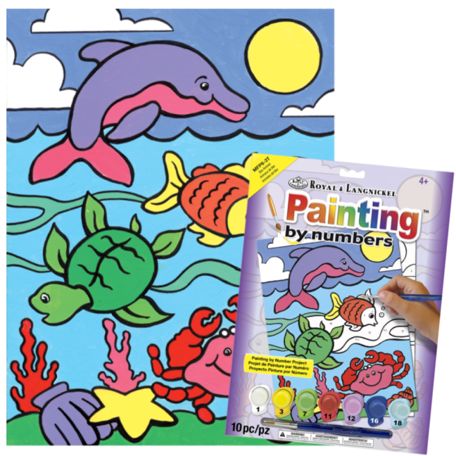 R&L Számozott kifestő gyerekeknek – Sea Animals