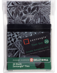 Sakura Zentangle Gelly Roll set da chartinas nairas - 20 pcs