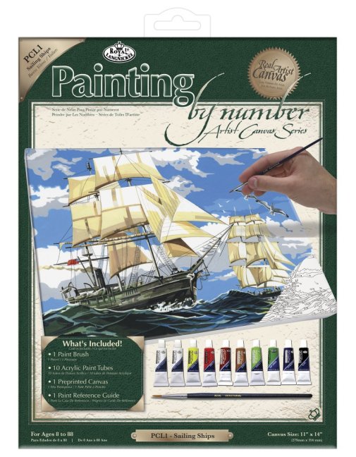 R&L Pictură după numere pe pânză – Sailing Ships