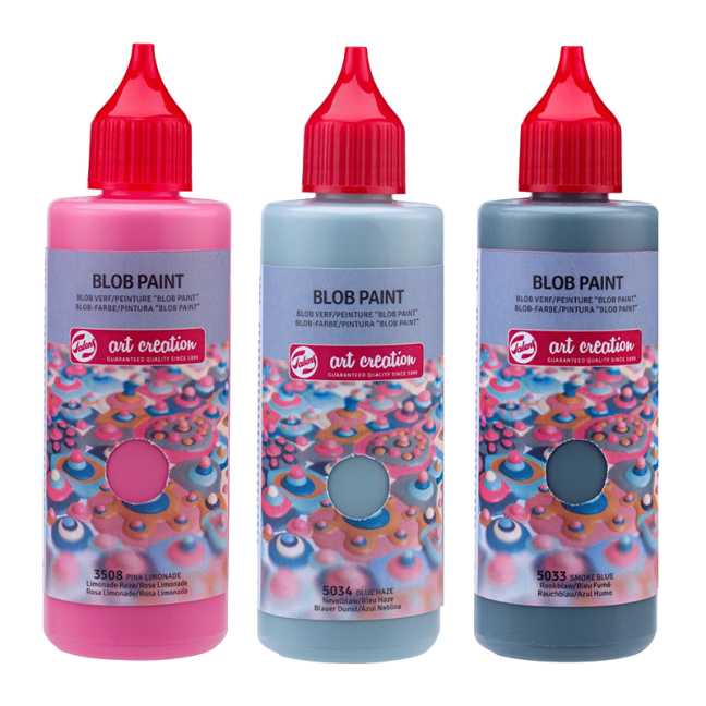 Set di colori Art Creation Blob Paint Rosa - 3 x 80 ml