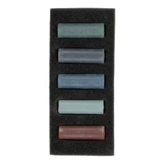 Pastello Secco REMBRANDT - Storm Greys - set di 5 mezzi pastelli
