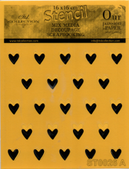 Stencil in lamina - CUORI