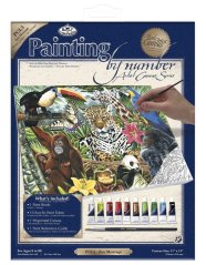 R&L Slikanje po brojevima na platnu – Zoo Montage