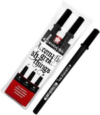 Sakura sada kaligrafických per - 3ks