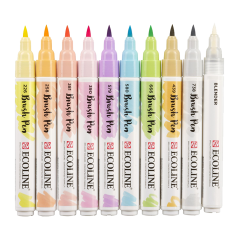 Ecoline pennarelli acquerello set Pastello - 10 colori