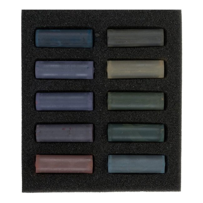Pastello Secco REMBRANDT - Tonalità Scure - set di 10 mezzi pastelli