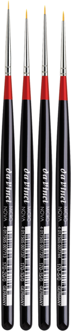 daVinci MICRO-NOVA pennelli per dettagli - serie 170 - scegli la dimensione