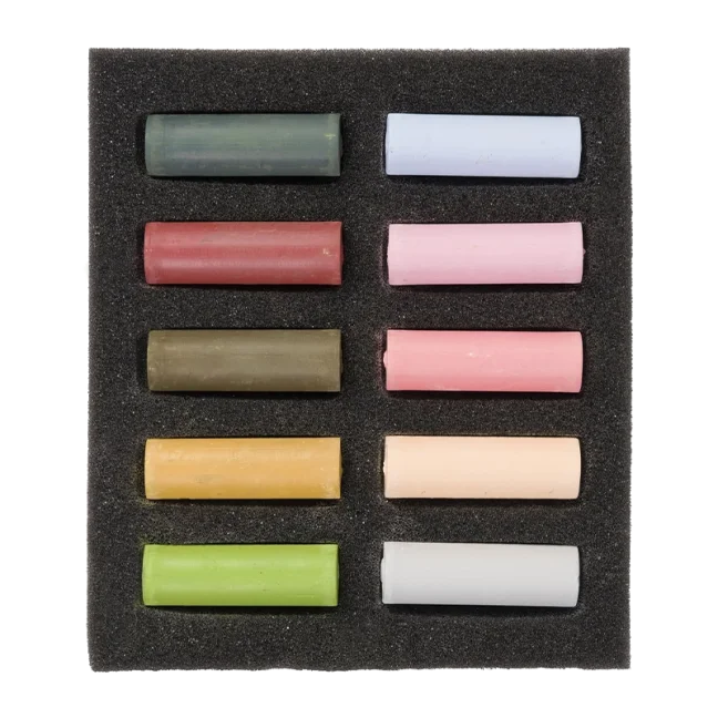 Pastelli secchi REMBRANDT - Colori Smorzati - set di 10 mezzi pastelli