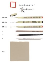 Sada technických per SAKURA Zentangle Renaissance - sada 11 ks