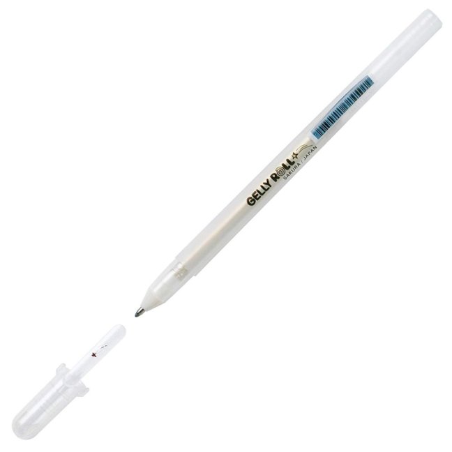 Sakura Penne Gel Metalliche - set 3 pz - nero, bianco, trasparente
