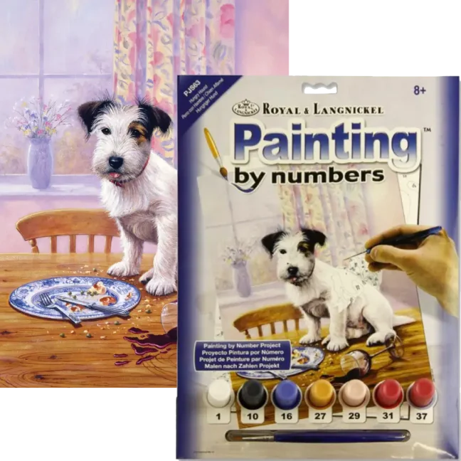 Festészet számokkal A4-es formátumban - Kutya