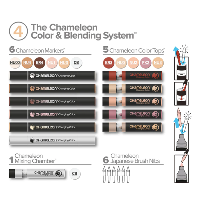 Chameleon Colour & Blending System set - Set4