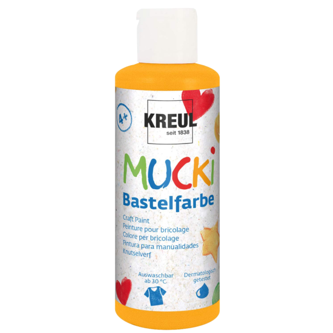 KREUL Colori per bambini MUCKI - 80 ml - KREUL Colori per bambini MUCKI 80 ml: 24103 - Orange