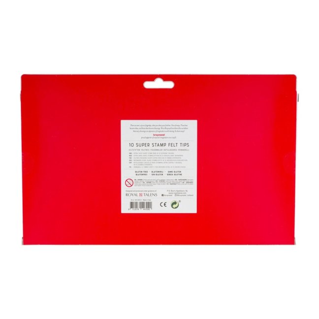 Bruynzeel set di super timbri per bambini - extra spessi - 10 pezzi