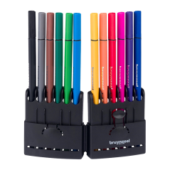 Set Bruynzeel Fineliner în cutie de plastic - 12 buc
