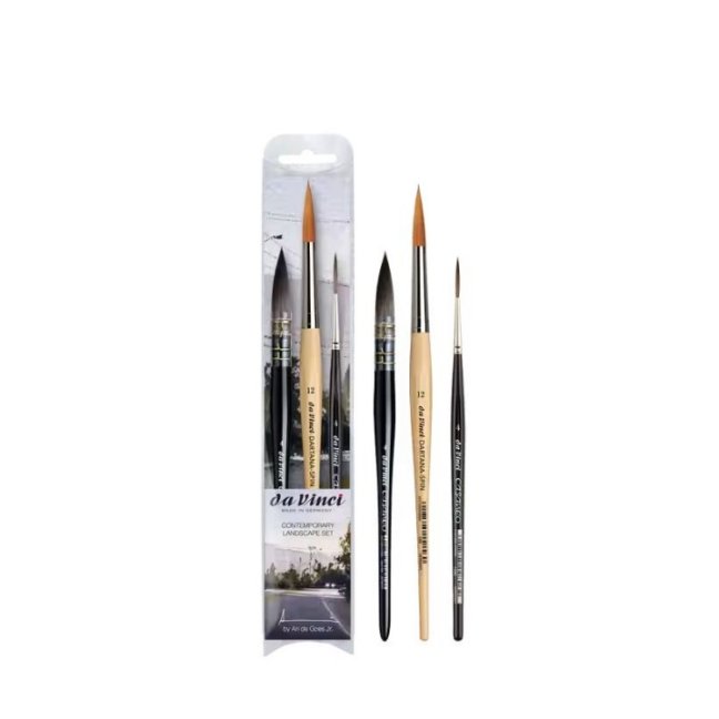 da Vinci Contemporary Landscape – set de pensule pentru acuarelă - 3 buc.