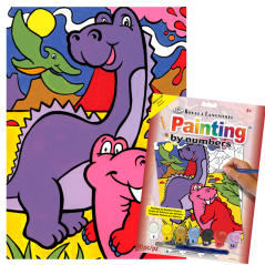 R&L Slikanje po brojevima za djecu – Dinosaurs