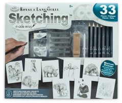 R&L Kreativní sada na skicování – 33 ks