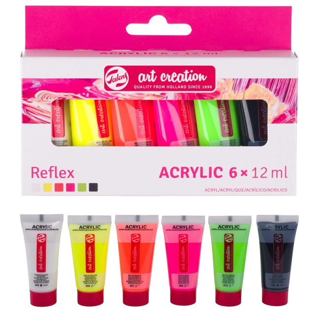 Art Creation komplet akrilnih barv 6 x 12 ml - Refleks