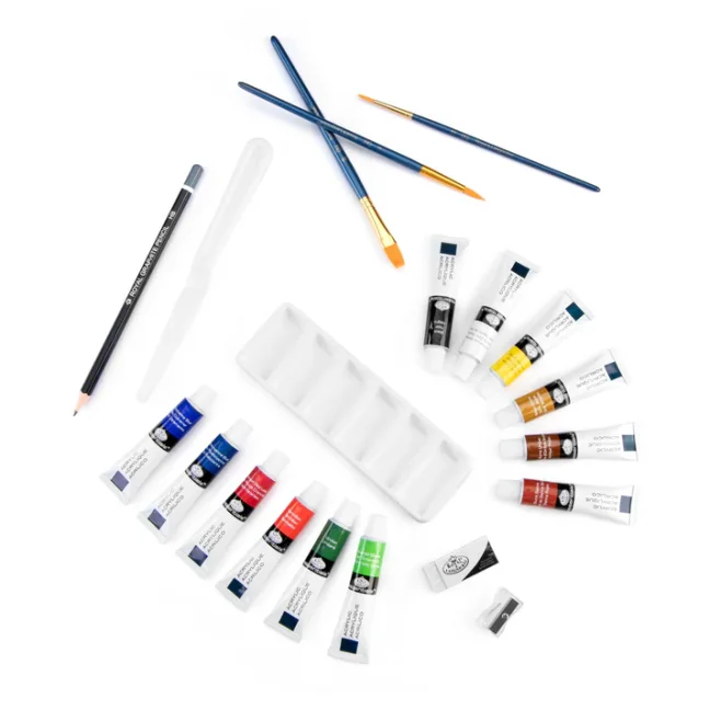 Set akrilnih boja Essentials u kovčegu - 21 dijelni