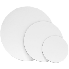 Okrúhle šepsované plátno na lepenke