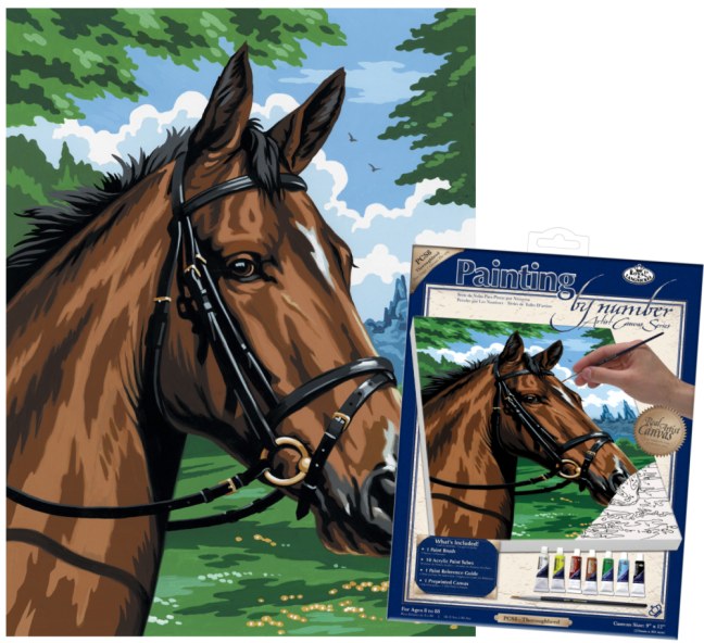R&L Pictură după numere pe pânză – Thoroughbred
