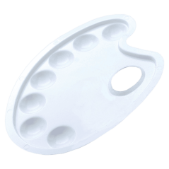 Tavolozza ovale in plastica per miscelare colori ArtCreation