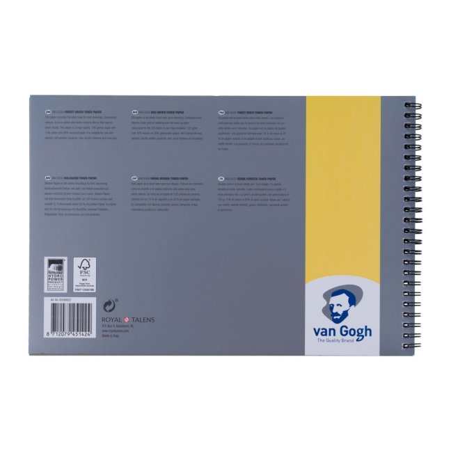 Carta colorata Van Gogh - Verde bosco - A4, 120g, 30 fogli