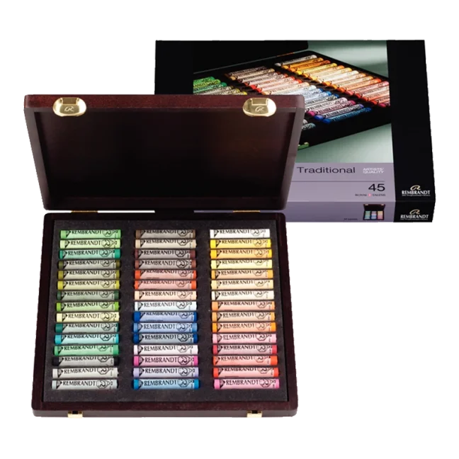 Pastello Secco REMBRANDT - set 45 pastelli scatola paesaggio