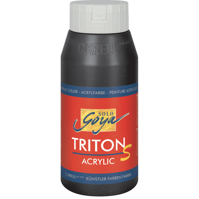 KREUL Vernice acrilica SOLO GOYA TRITON S - lucida 750 ml - SOLO GOYA Triton S 750m: 17312 - Black