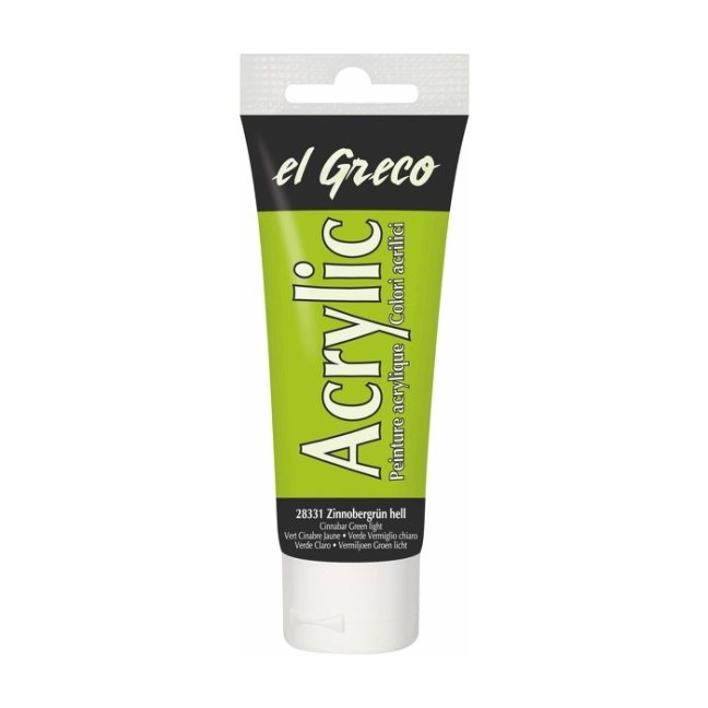 KREUL Colore acrilico El Greco 75 ml - KREUL colore acrilico El Greco 75 ml – scegli la tonalità: 28331 – Vermilion Green light