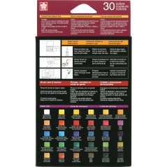 Sketch box s akvarelovými barvami Sakura Koi - 30 ks