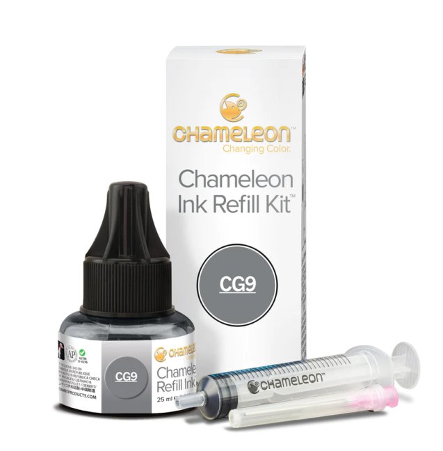 Chameleon Inchiostro Ricaricabile 25ml - CHAMELEON colori - scegli la tonalità: 50 - Cool Grey 9 CG9