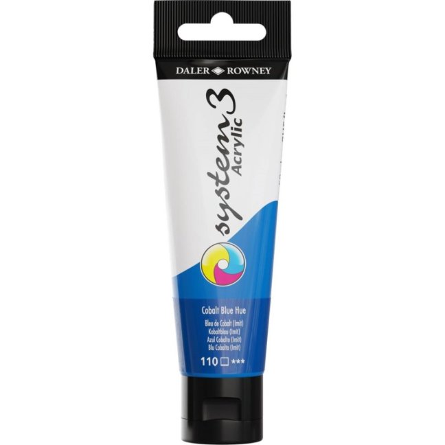 D&R System3 colori acrilici 59ml - scegli la tonalità - D&R System3 colore acrilico 59 ml: 110 - Cobalt Blue